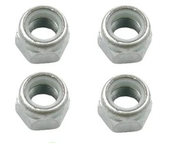 Гайка 10х1.25 нейлон дин 982 гайка м10х1.25 с белым нейлоновым кольцом самоконтрящаяся высокая в Нижнем Новгороде