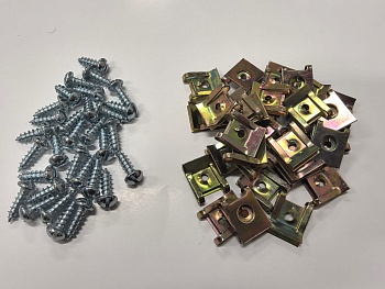 Саморезы автомобильные с закладной скобой М5, 30 шт